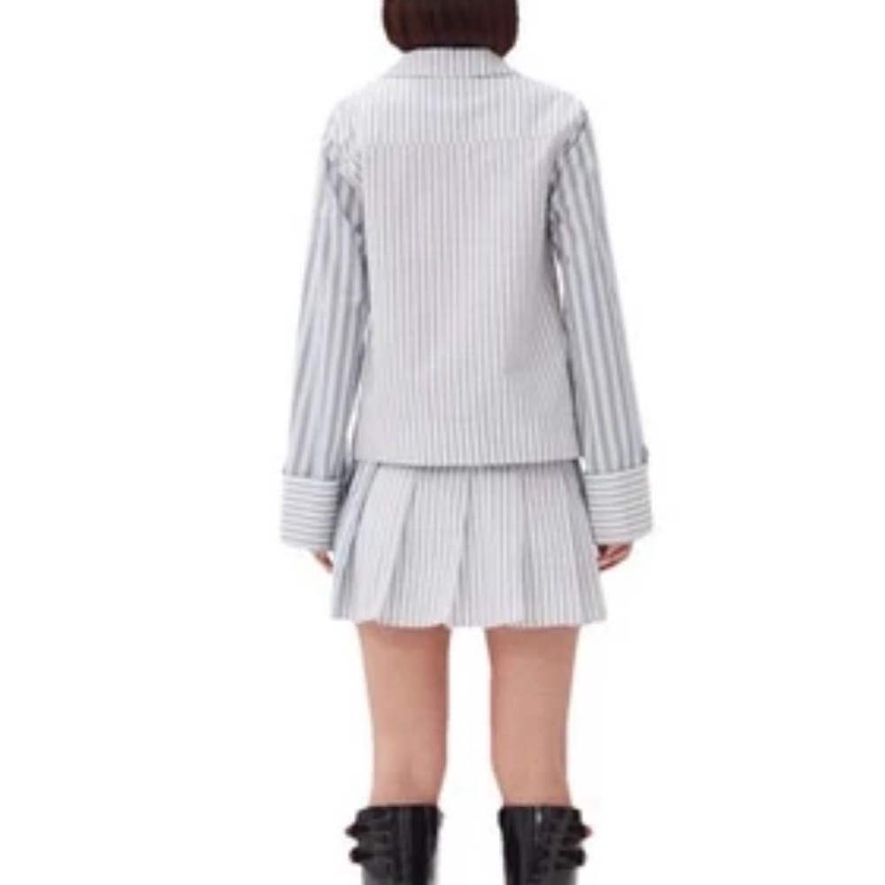 Ganni Stripe Cotton Shirt - Picture 2 of 8